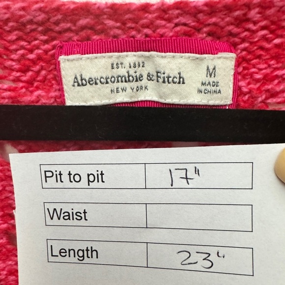 💎 Abercrombie & Fitch Knit Sweater Pink - Picture 7 of 8